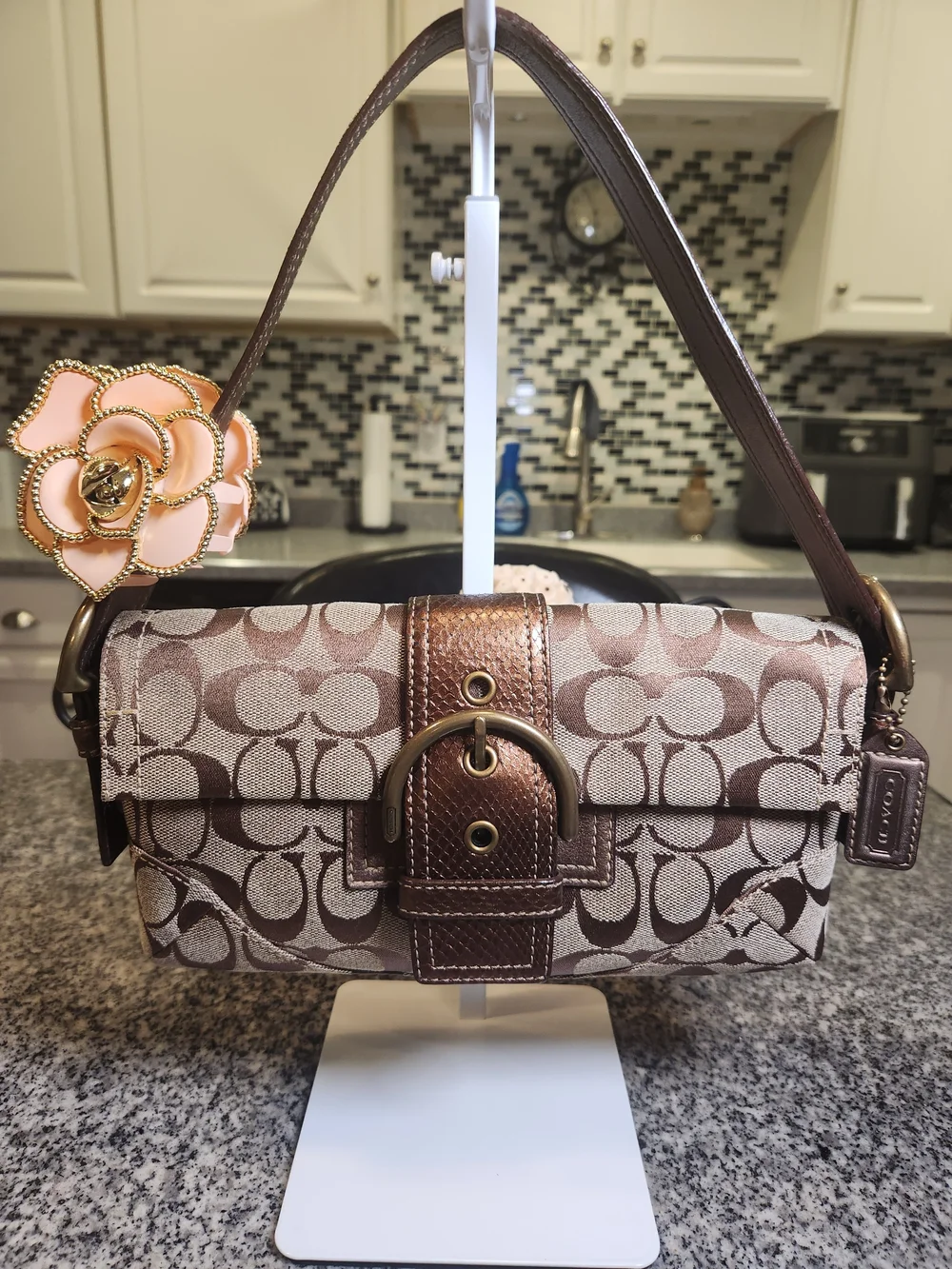 Coach Soho Vintage Signature Baguette NWOT